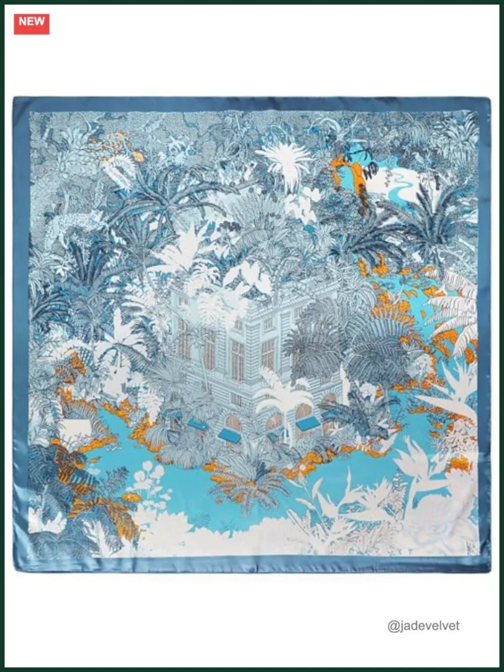Satin Head Scarf for Women Silk-Like Square Bandana 35x35 Hair Wrap